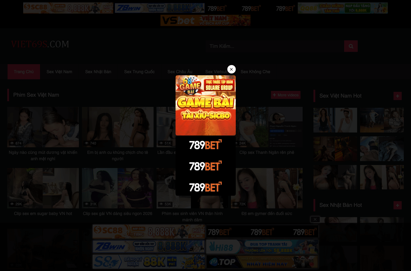 Screenshot preview of sexviet127.com