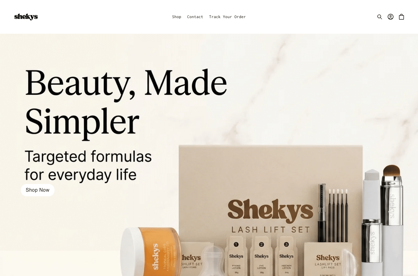 Screenshot preview of shekys.com