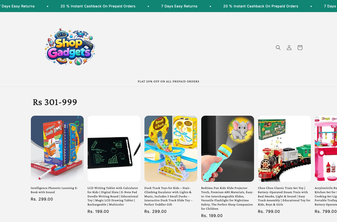 Screenshot preview of shopgadget.online