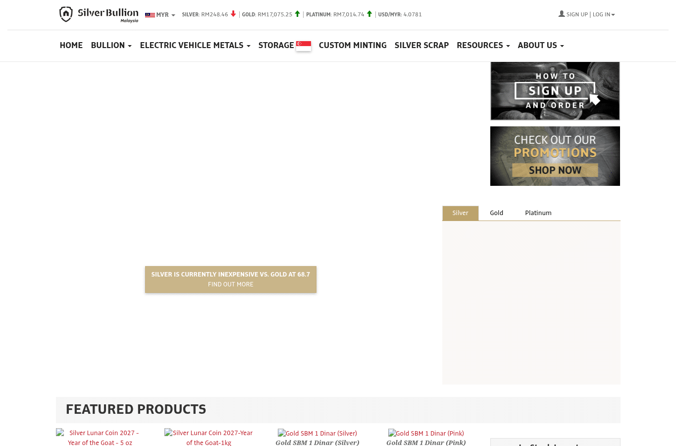 Screenshot preview of silverbullion.com.my