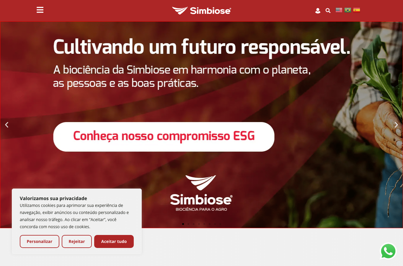 Screenshot preview of simbiose-agro.com.br