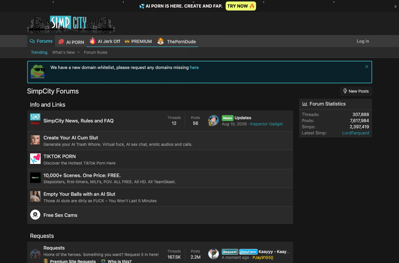 Screenshot preview of simpcity.cr
