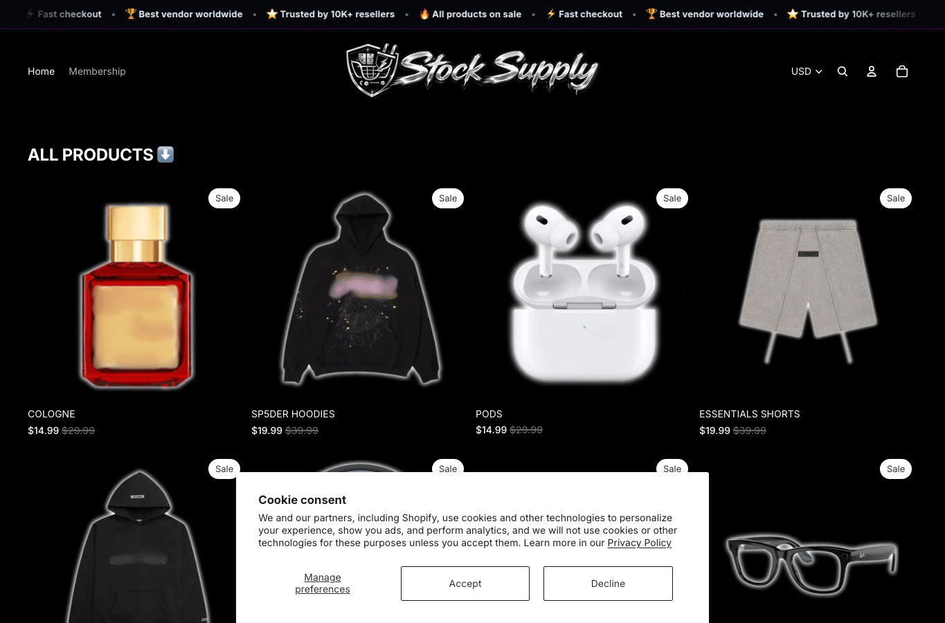 Screenshot preview of stockplug.co