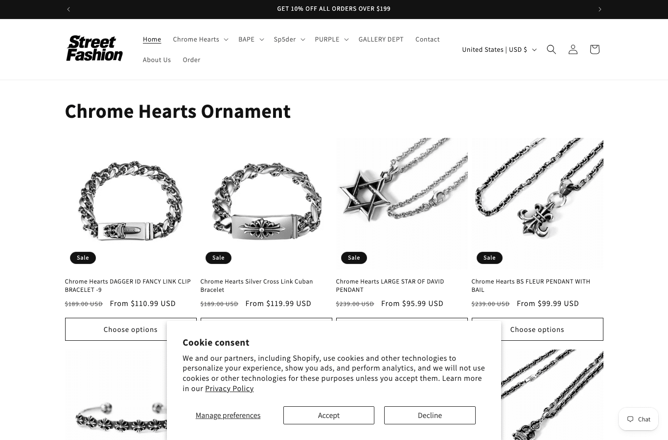 Screenshot preview of streetfashioni.shop