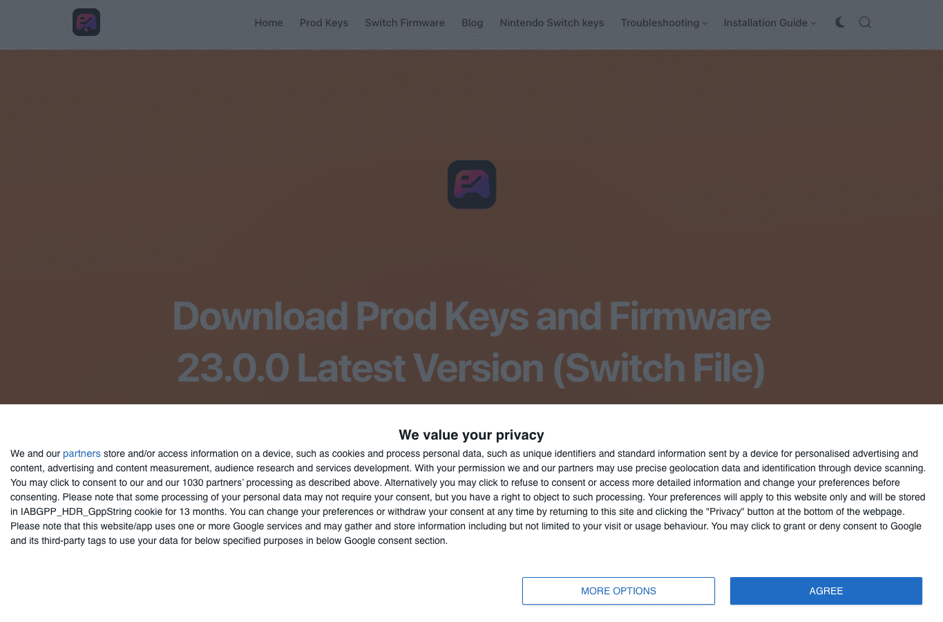 Screenshot preview of switchkeys.io
