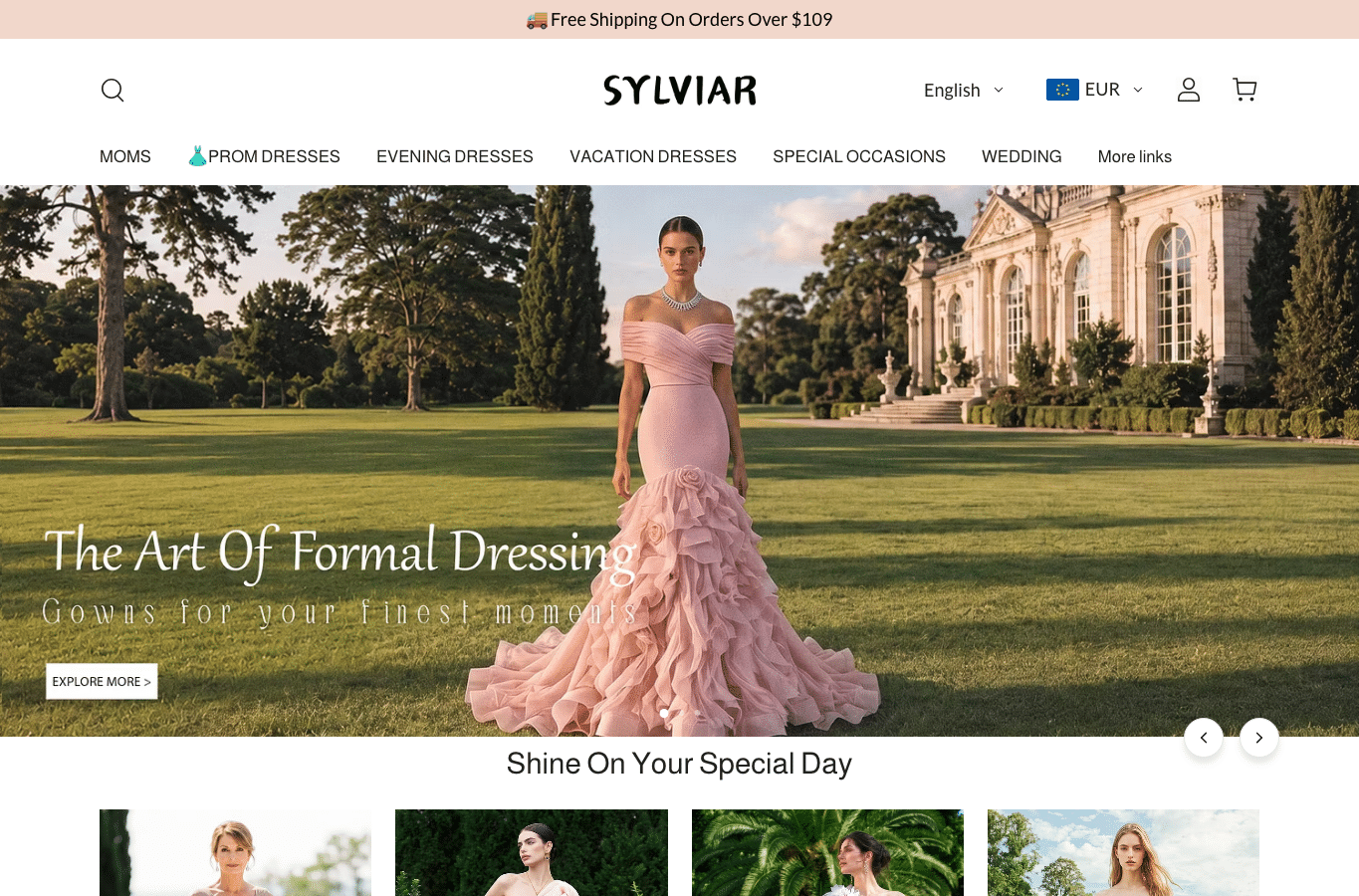 Screenshot preview of sylviar.com
