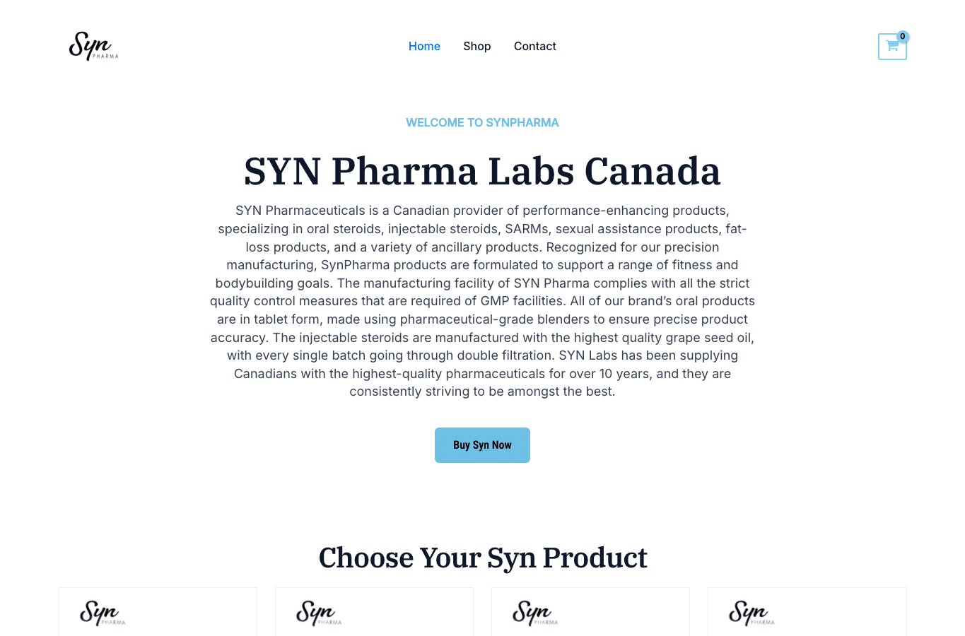 Screenshot preview of synpharmaofficial.com