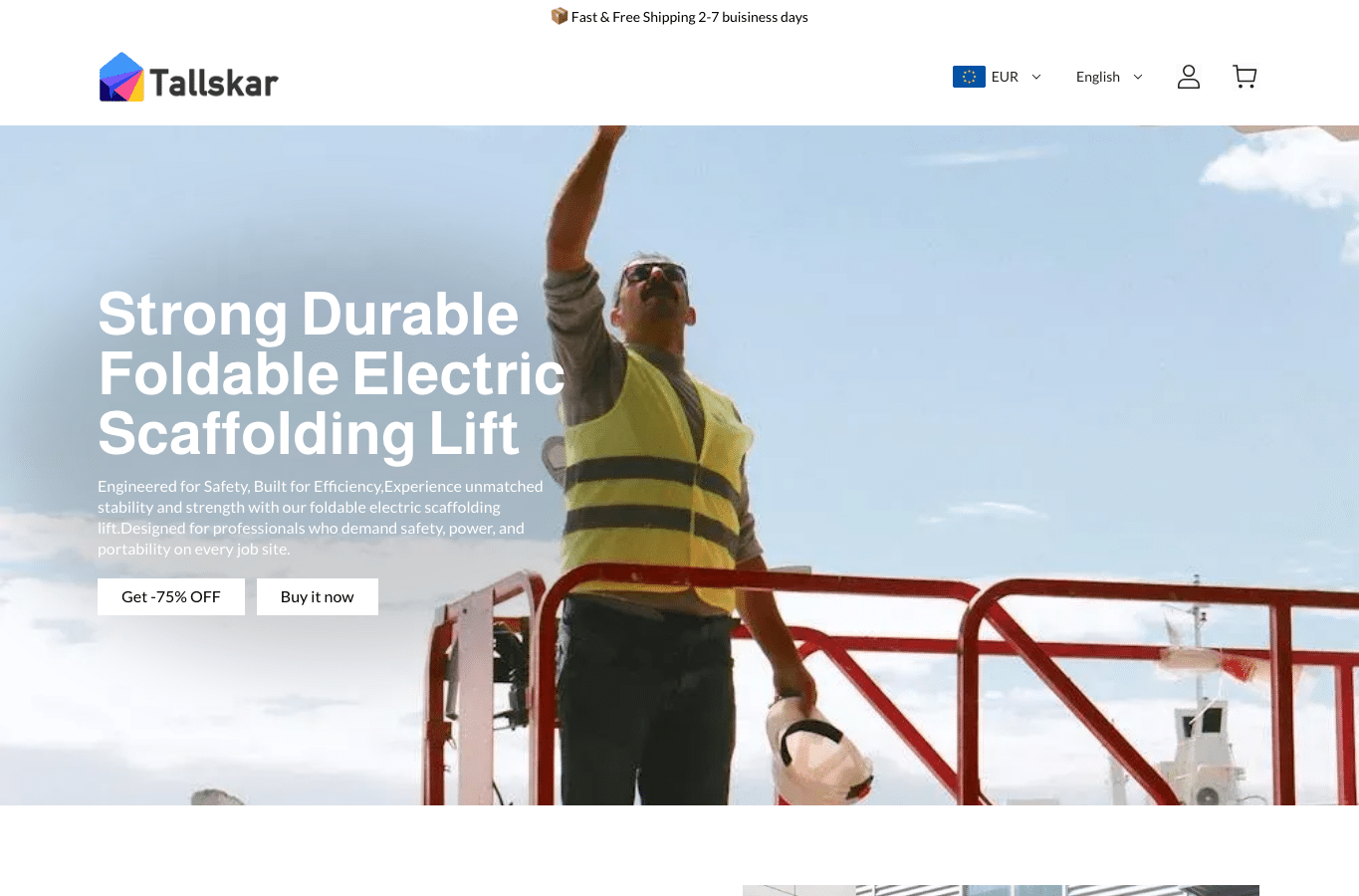 Screenshot preview of tallskar.com