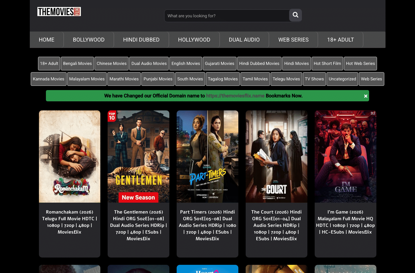 Screenshot preview of themoviesflix.pub
