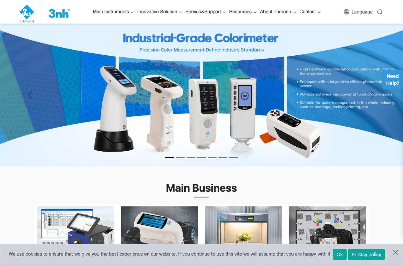 Screenshot preview of threenh.com
