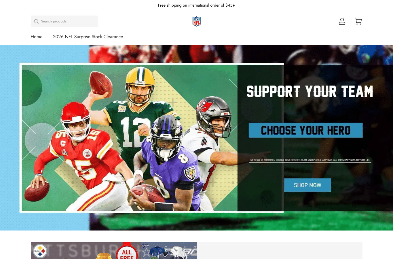 Screenshot preview of tifootballteam.store