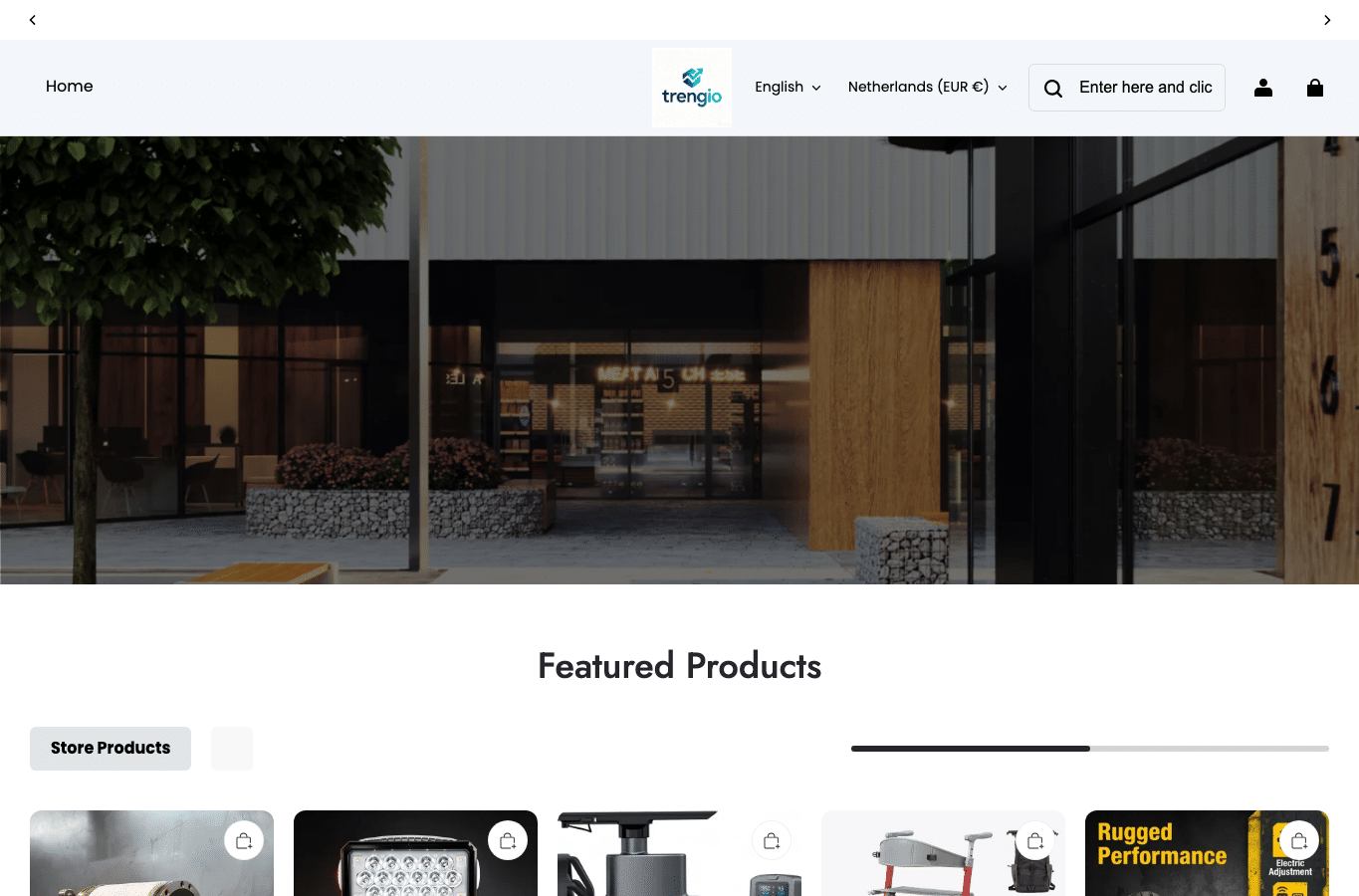 Screenshot preview of trengio.com