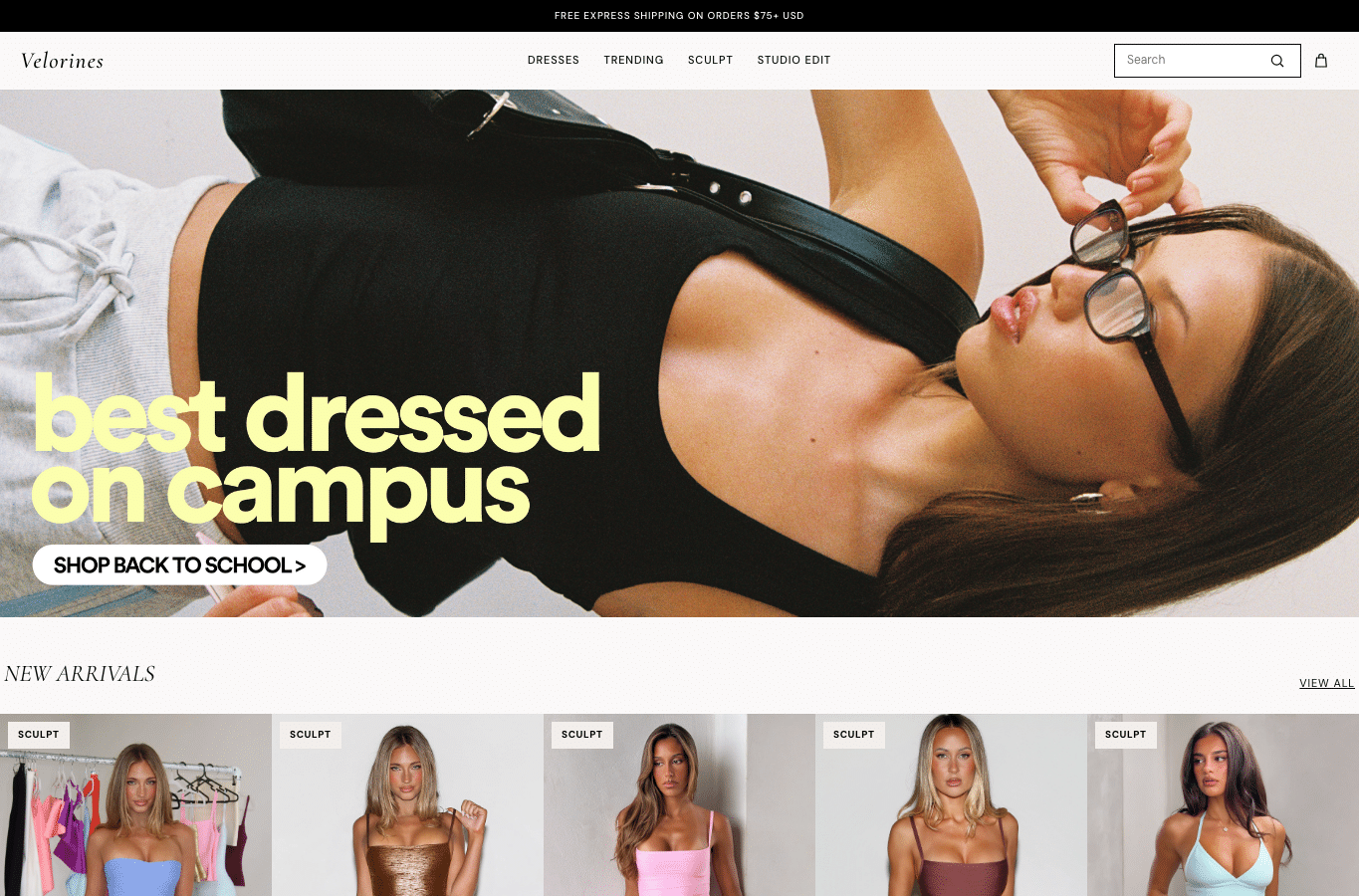 Screenshot preview of velorines.com