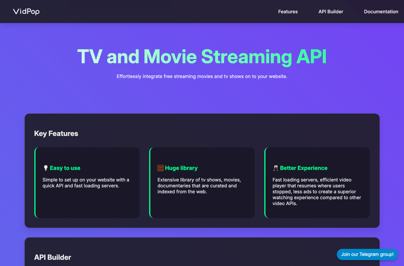Screenshot preview of vidpop.xyz