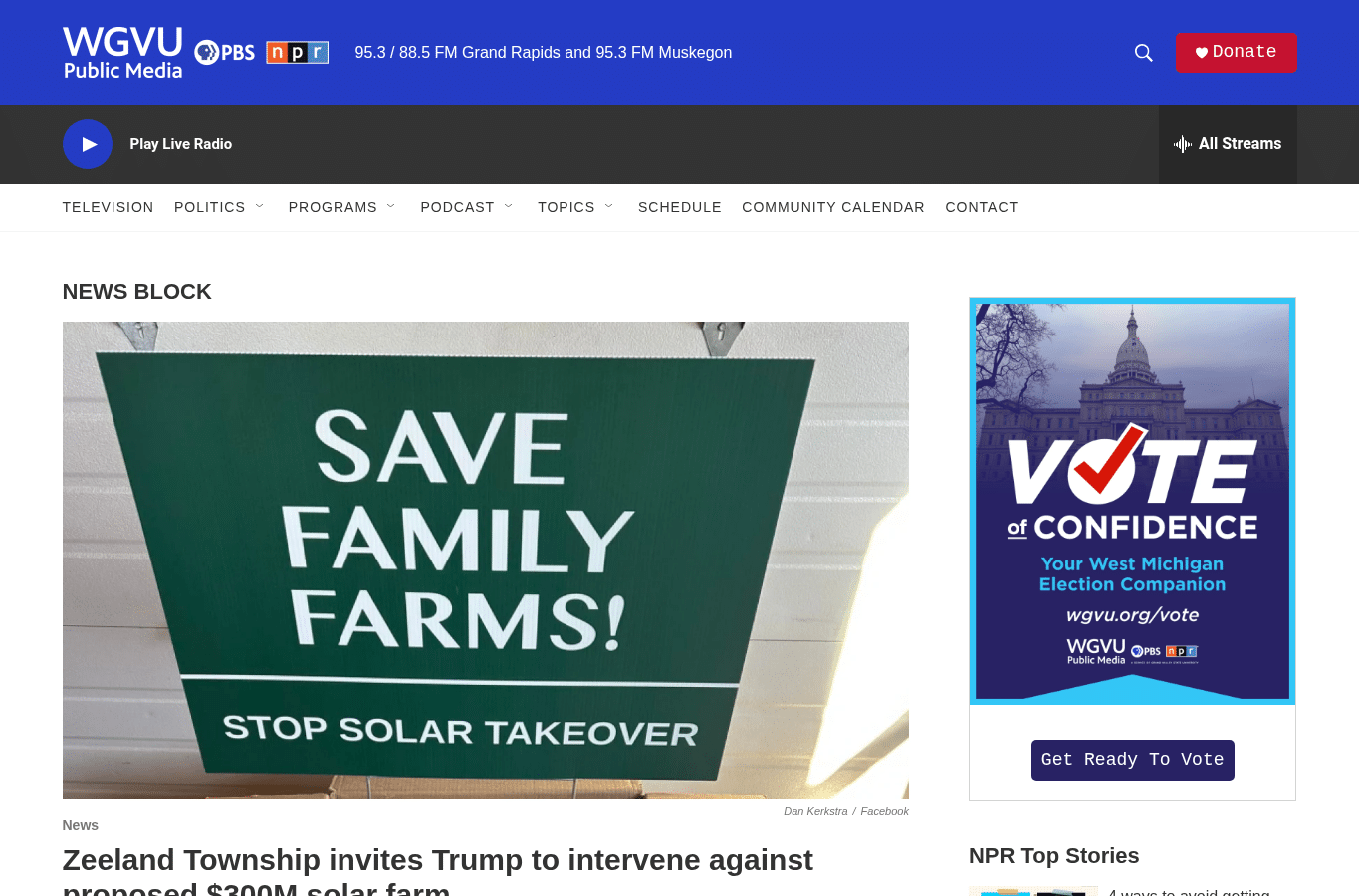 Screenshot preview of wgvunews.org