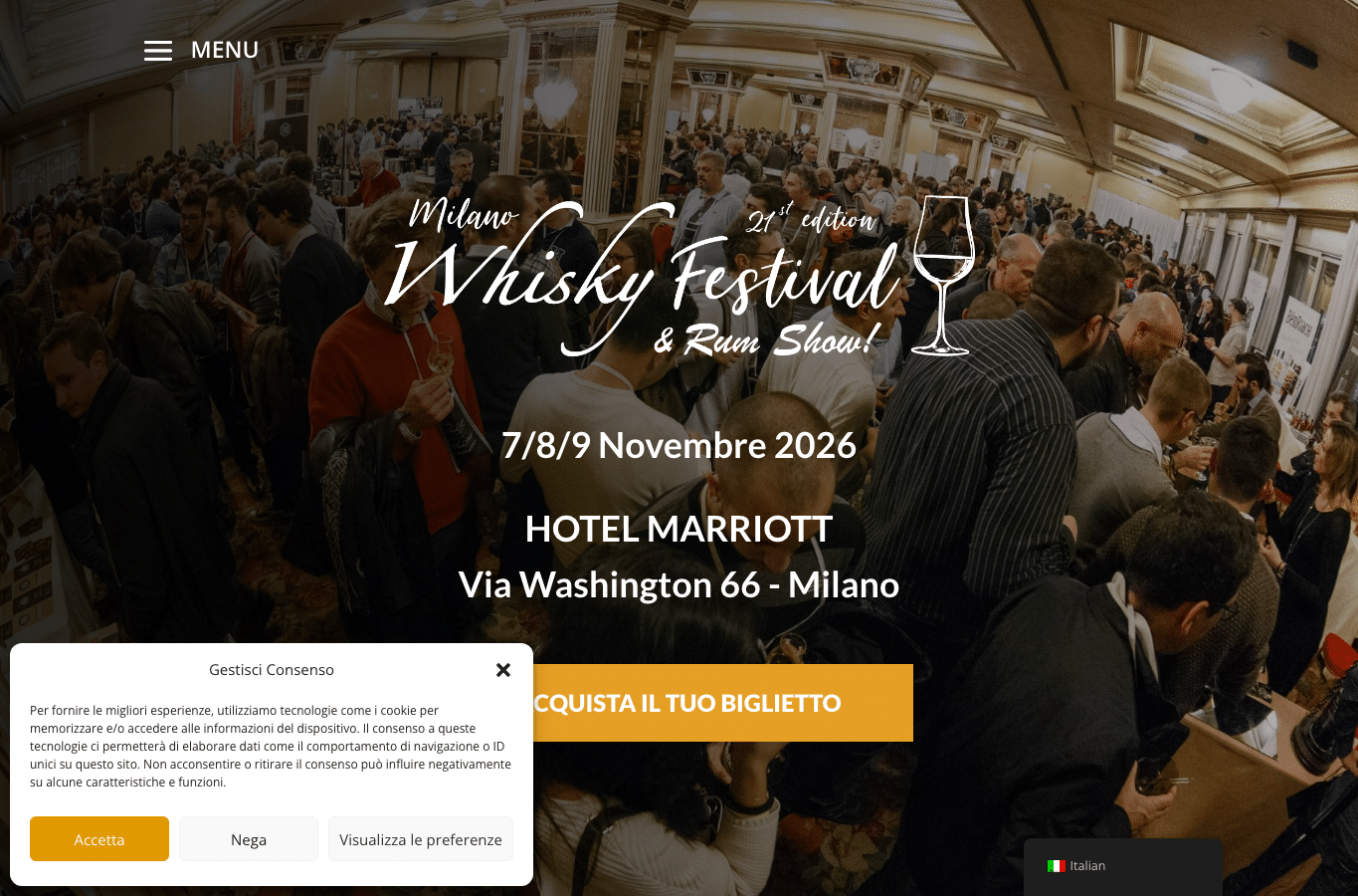 Screenshot preview of whiskyfestival.it