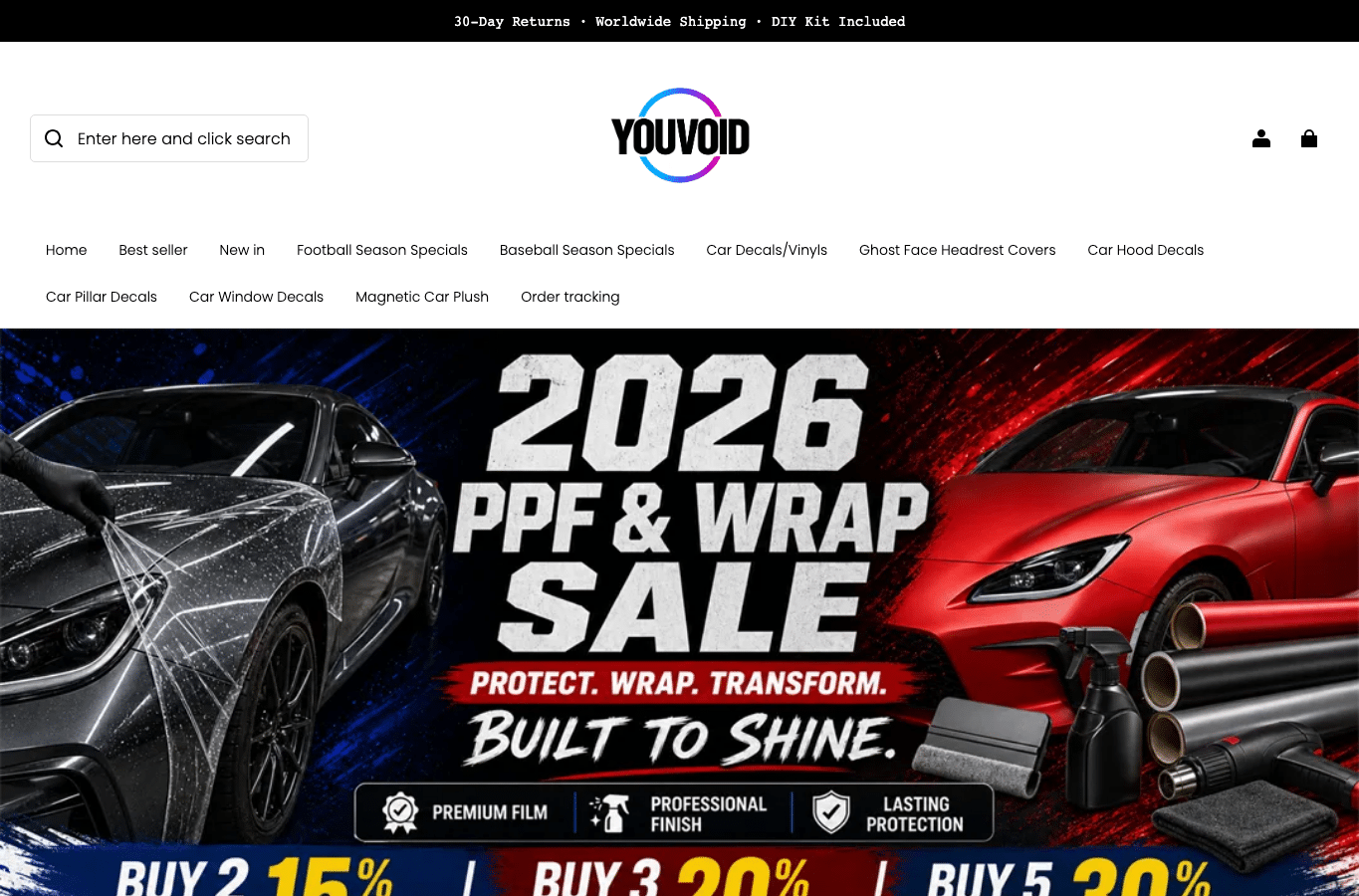 Screenshot preview of youvoid.com