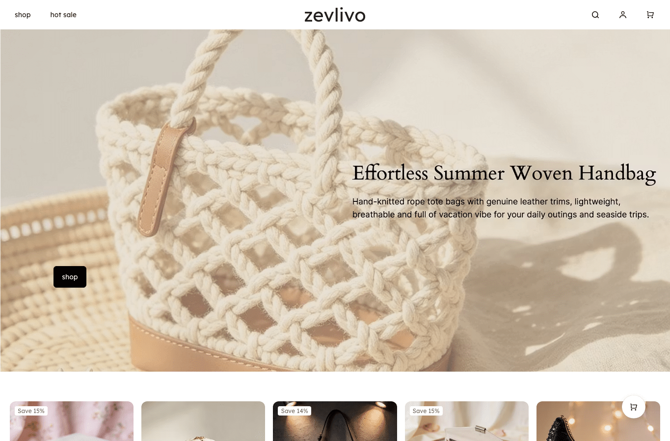 Screenshot preview of zevlivo.com
