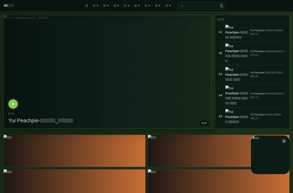 Screenshot preview of 4ksqp.cc