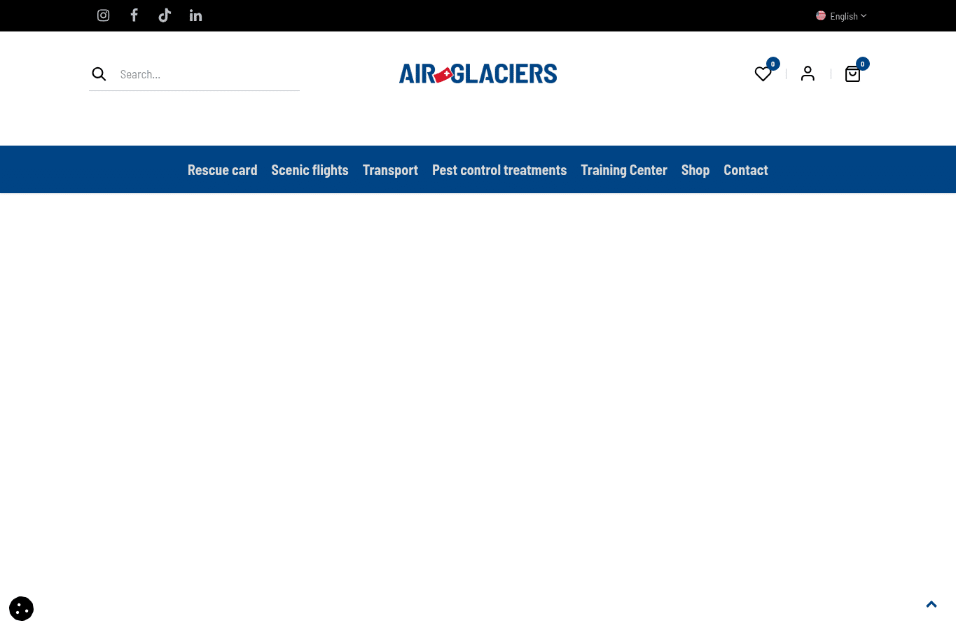 Screenshot preview of air-glaciers.ch