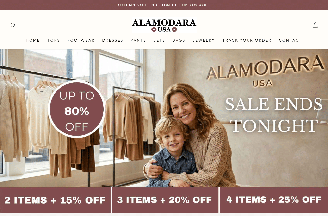 Screenshot preview of alamodara.com