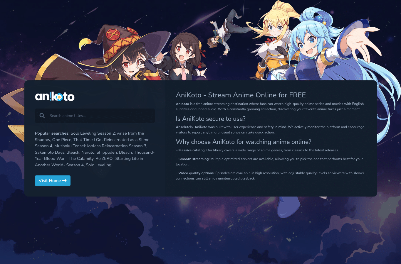 Screenshot preview of anikototv.to