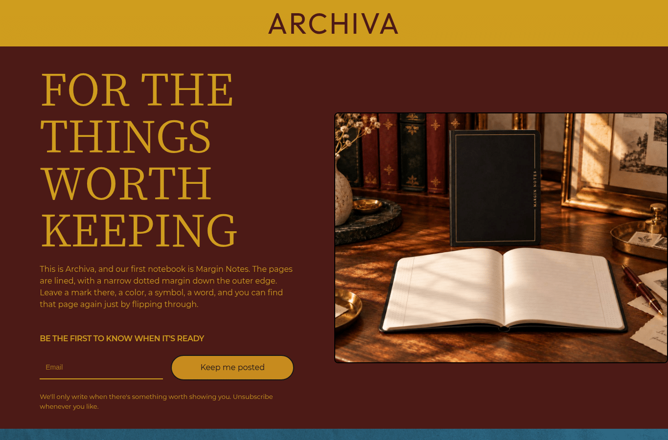Screenshot preview of archiva.co