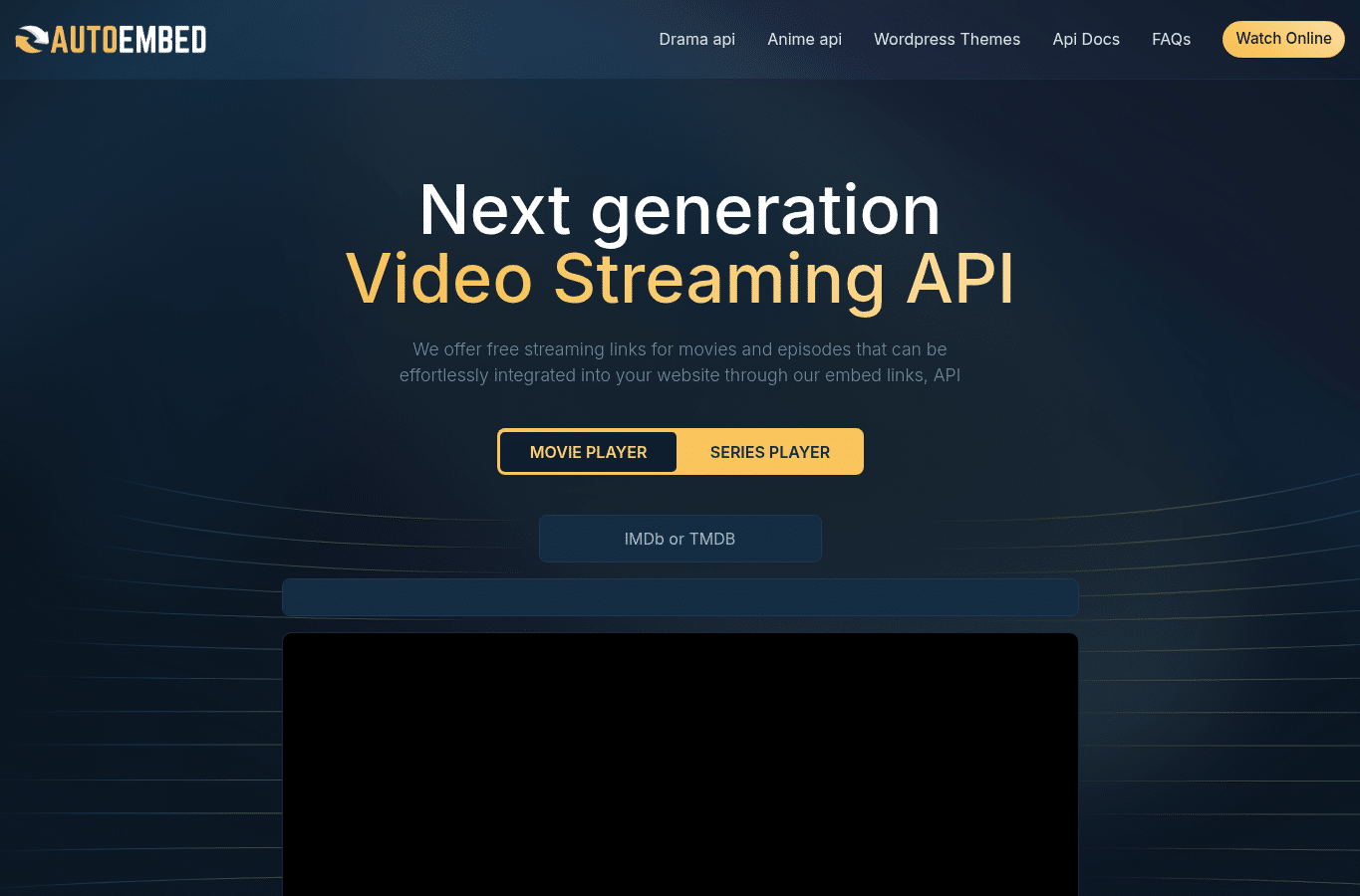 Screenshot preview of autoembed.app