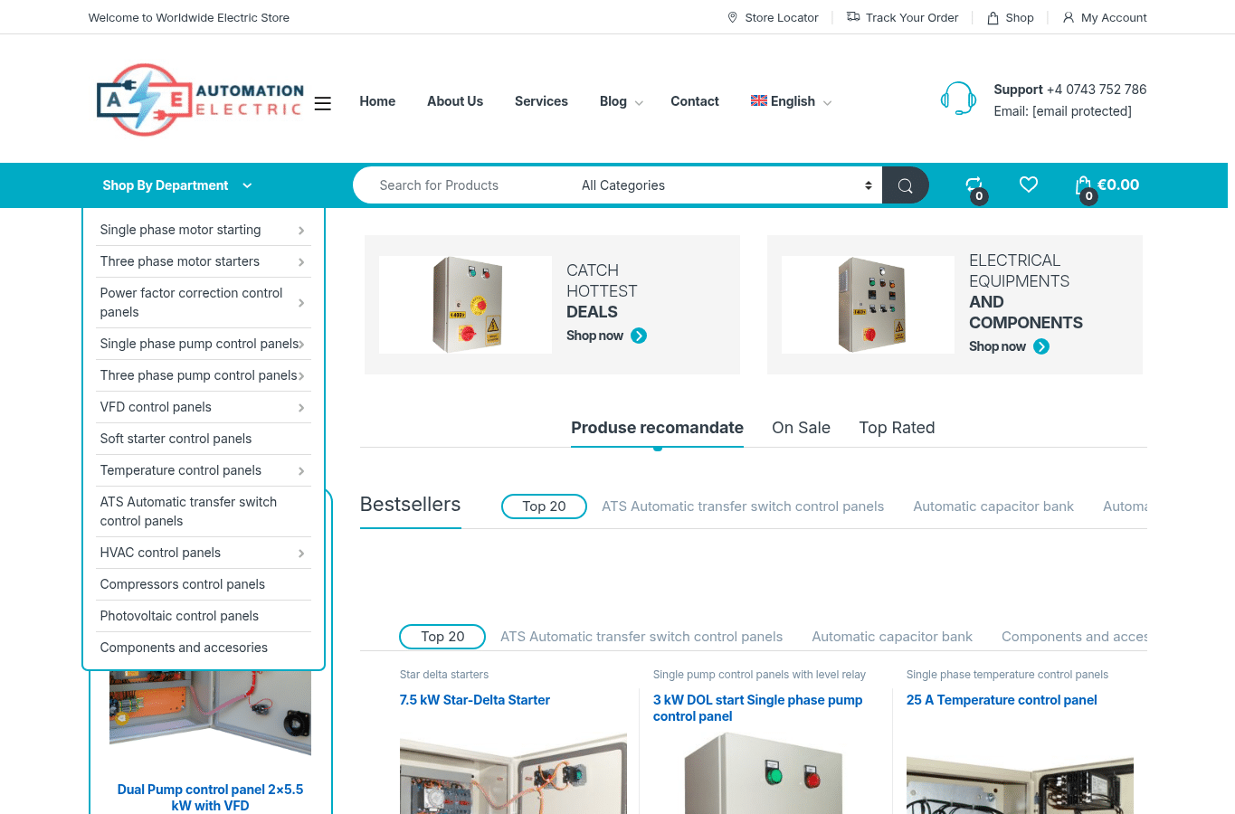 Screenshot preview of automation-electric.com