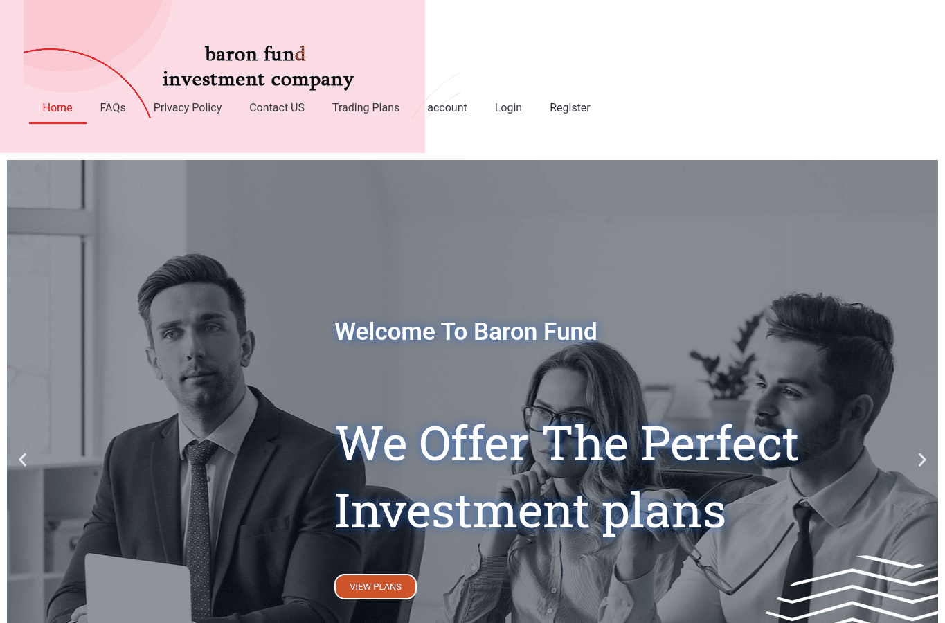 Screenshot preview of baronfunds.live