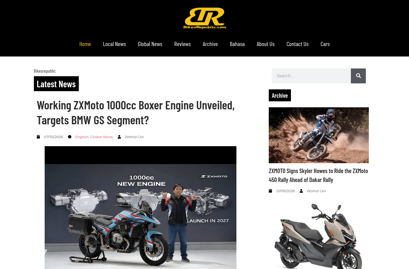 Screenshot preview of bikesrepublic.com