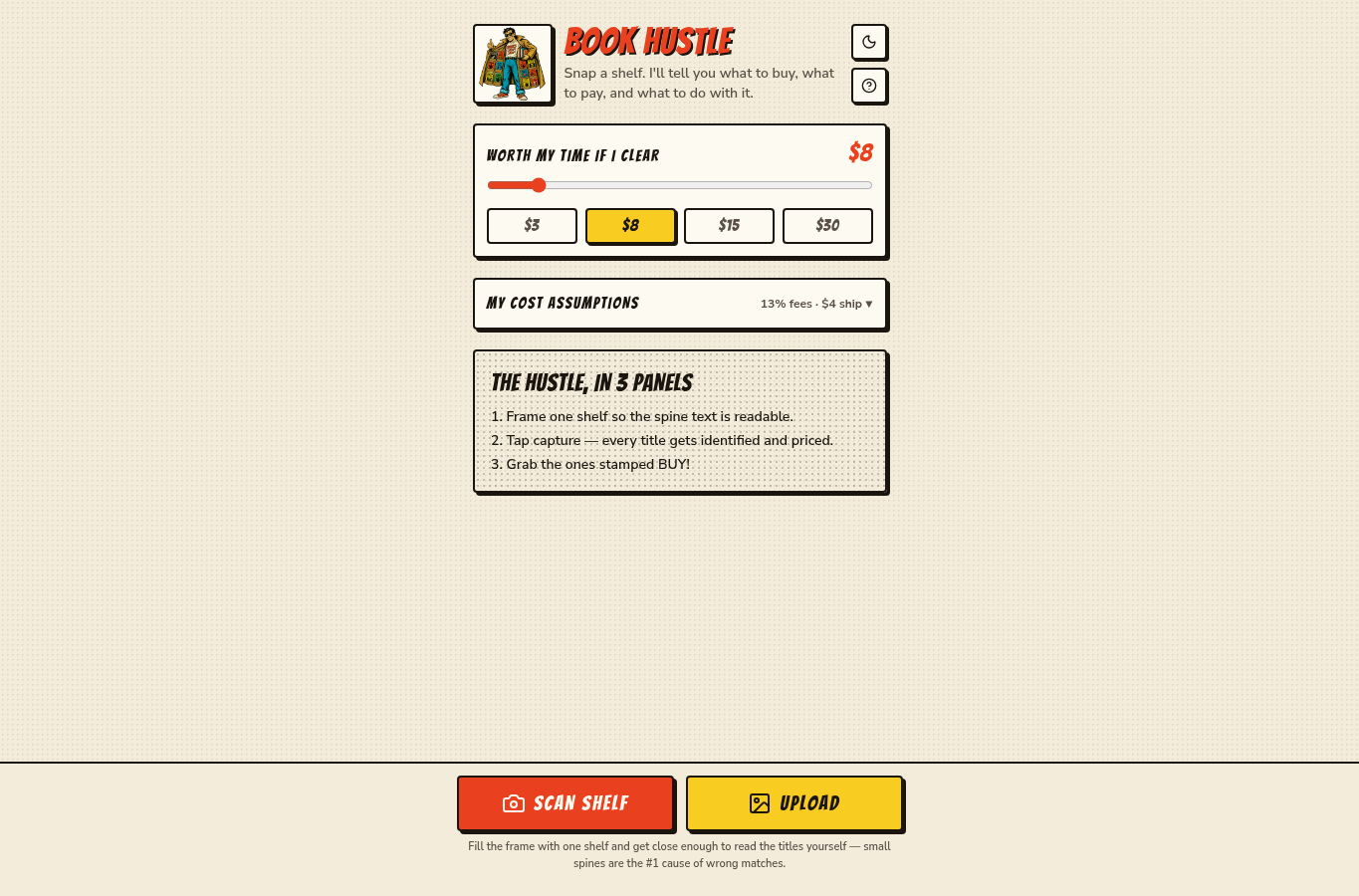 Screenshot preview of bookhustle.xyz