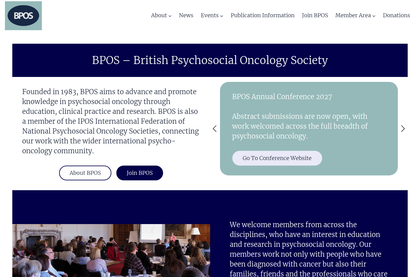 Screenshot preview of bpos.org