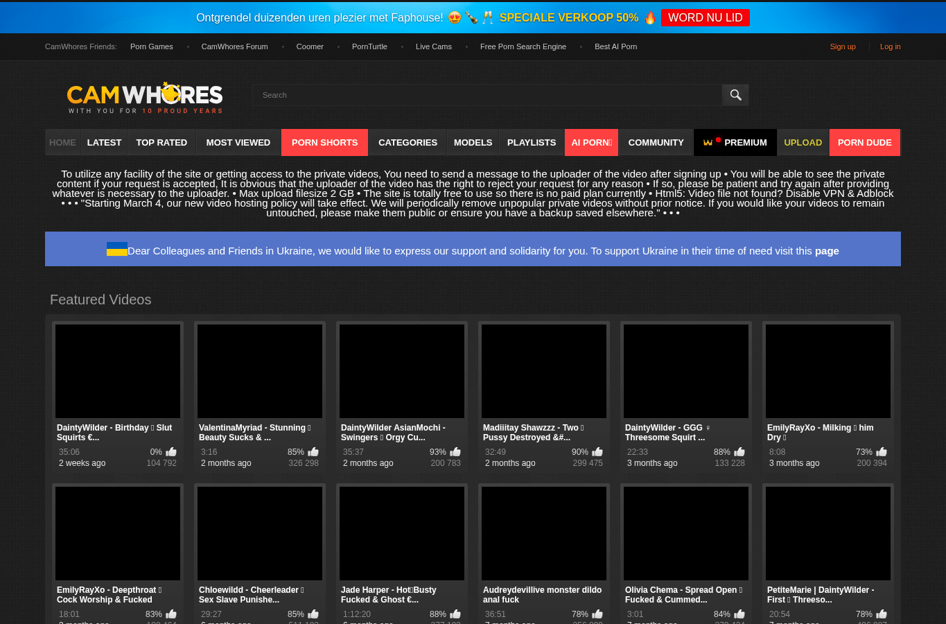 Screenshot preview of camwhores.tv