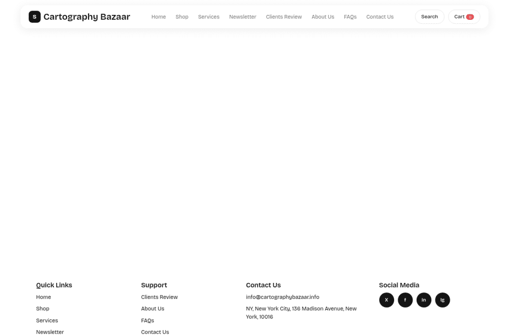 Screenshot preview of cartographybazaar.info