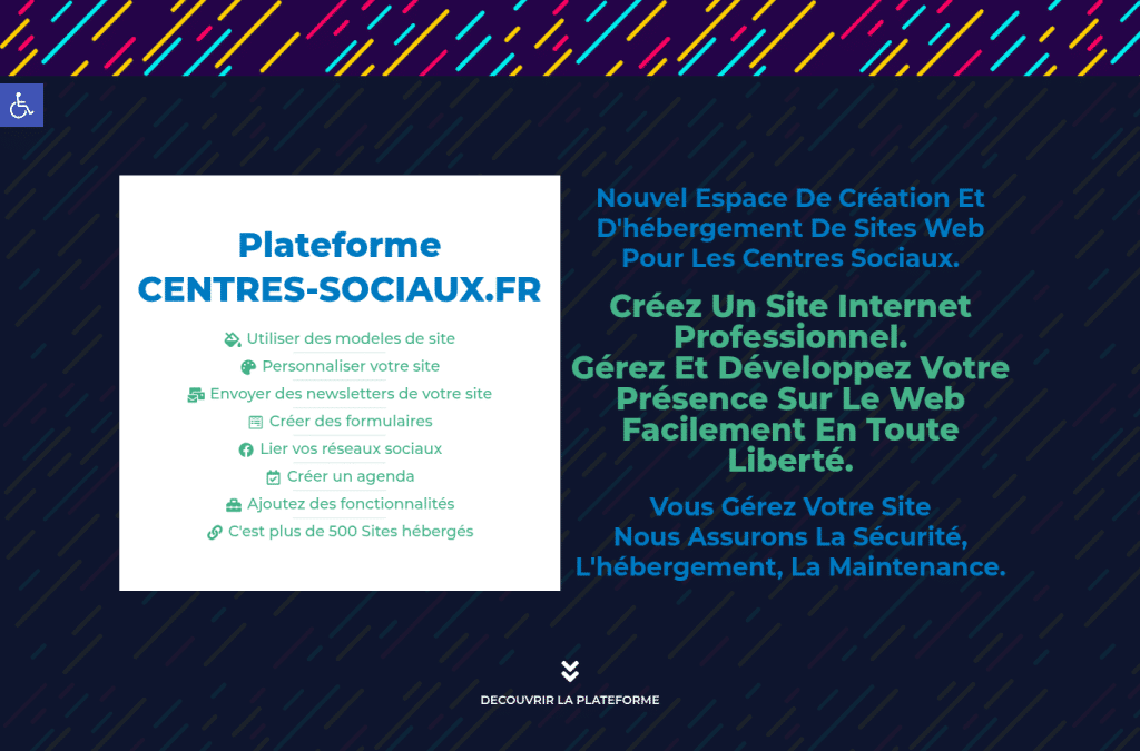 Screenshot preview of centres-sociaux.fr