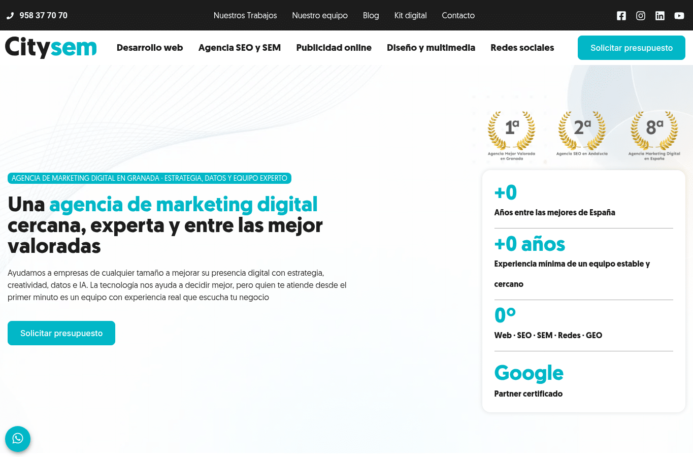 Screenshot preview of citysem.es