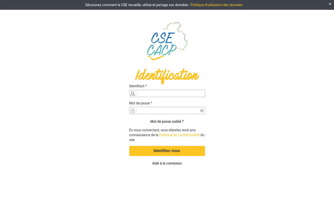 Screenshot preview of csecacp.fr