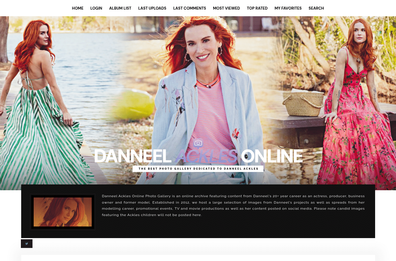 Screenshot preview of danneel-ackles.com