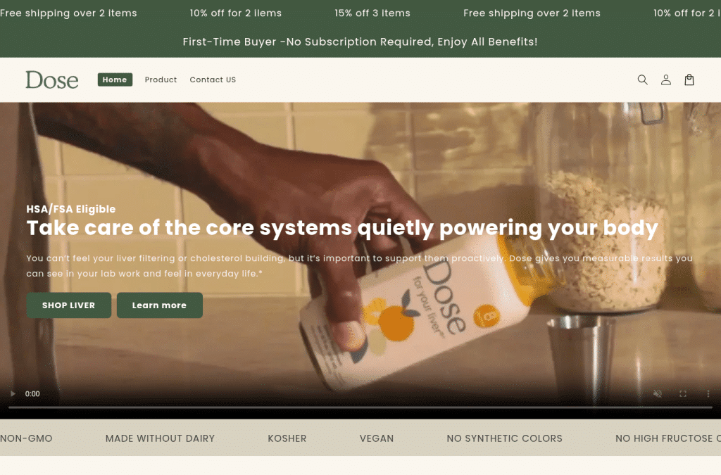 Screenshot preview of dossedaily.online