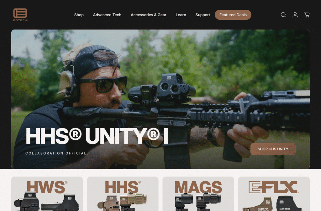 Screenshot preview of eotechinc.com
