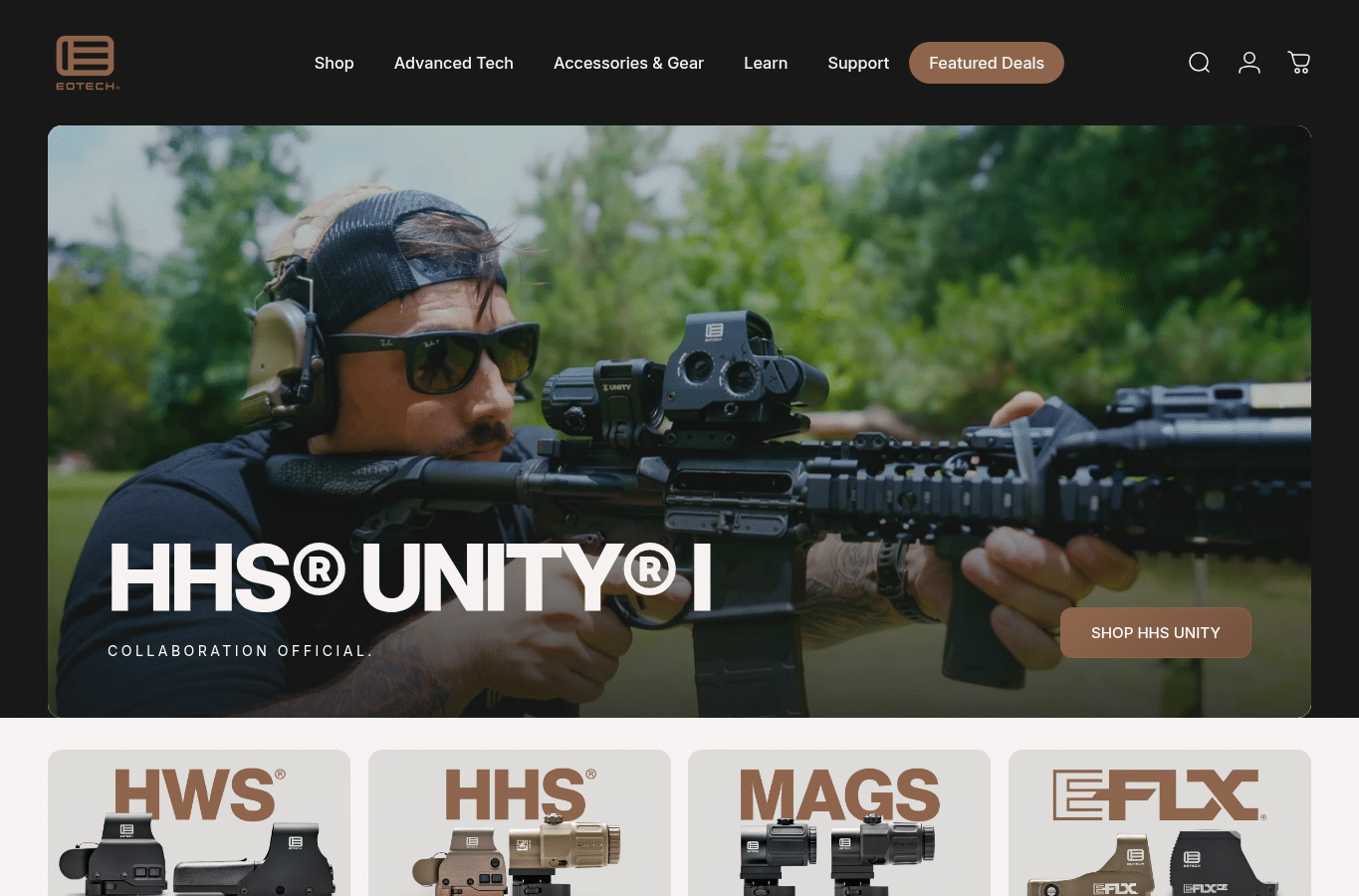 Screenshot preview of eotechinc.com