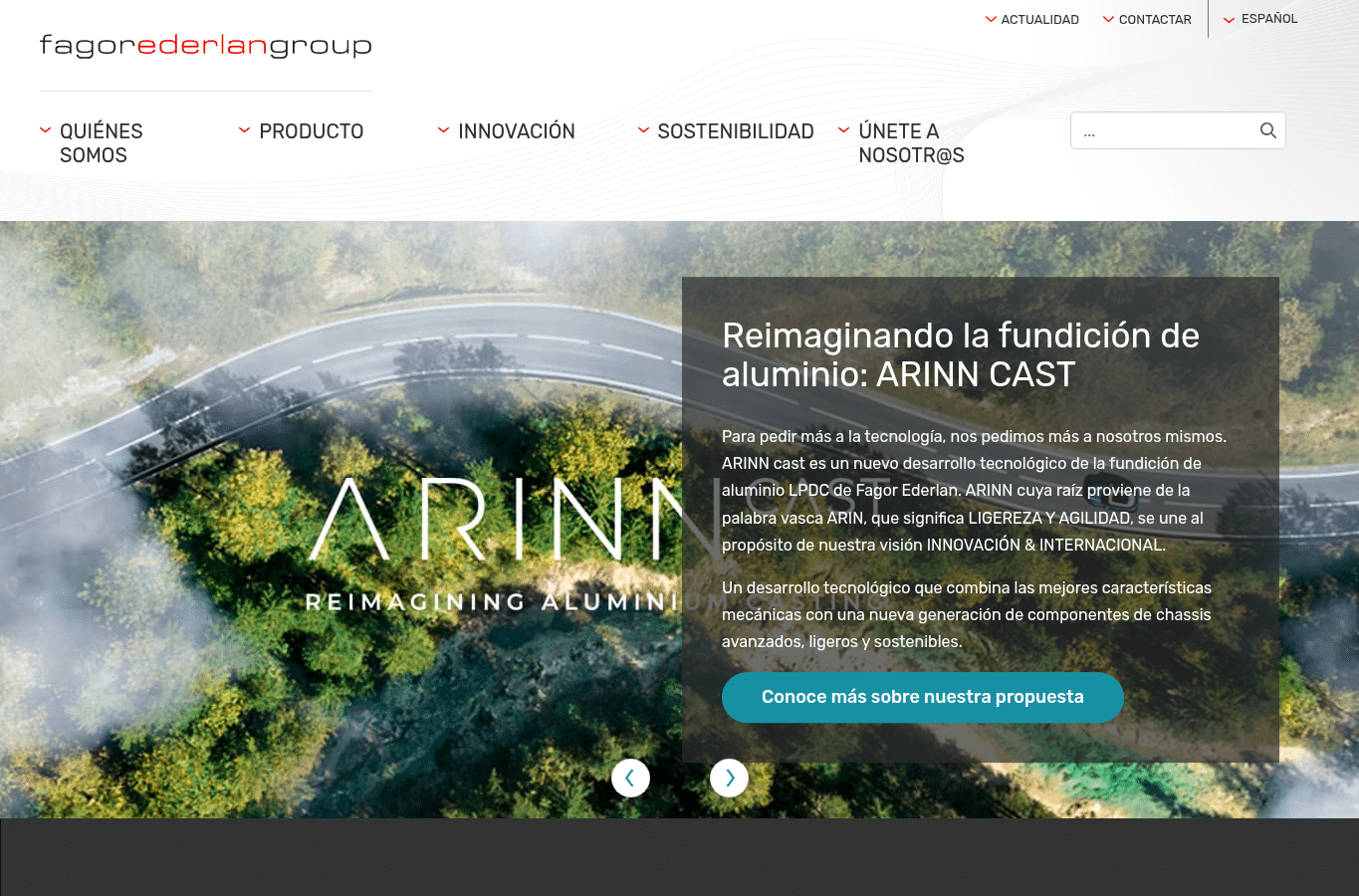 Screenshot preview of fagorederlan.com