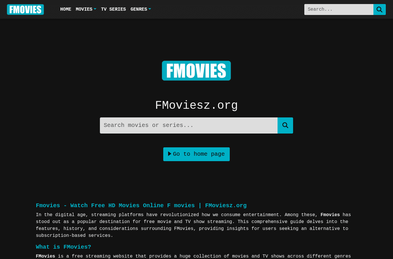 Screenshot preview of fmoviesz24.org