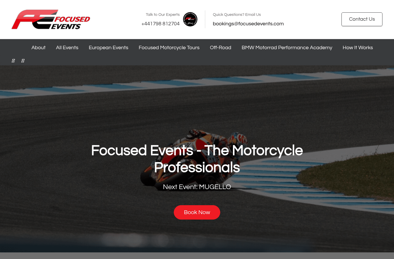 Screenshot preview of focusedevents.com