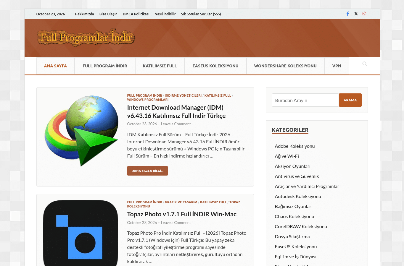 Screenshot preview of fullprogram-indir.com