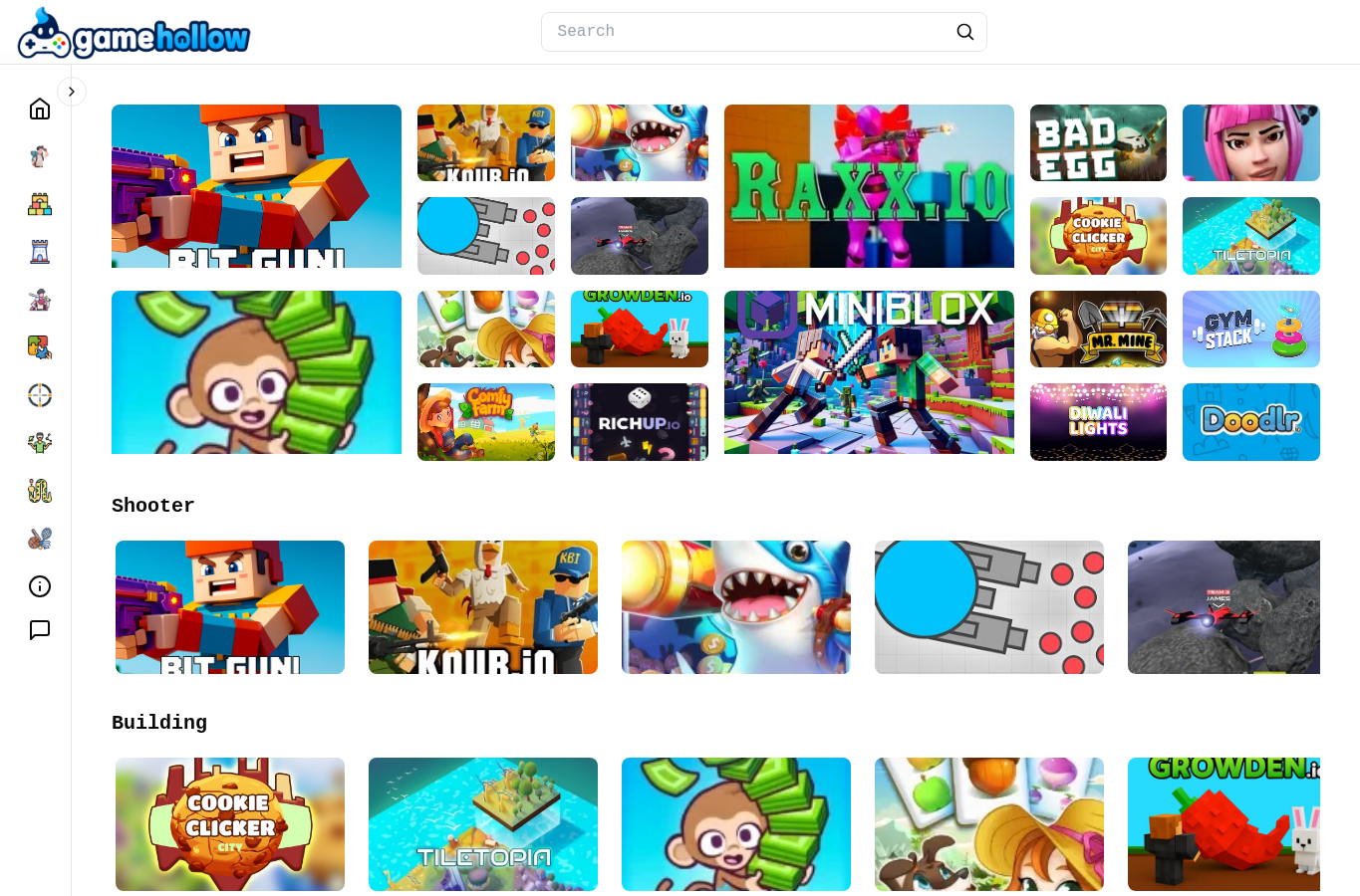Screenshot preview of gamehollow.org