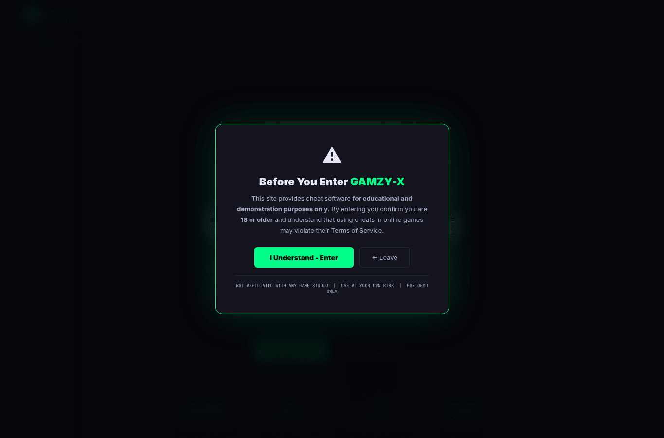 Screenshot preview of gamzyx.com