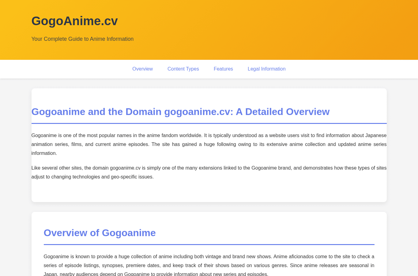 Screenshot preview of gogoanime.cv