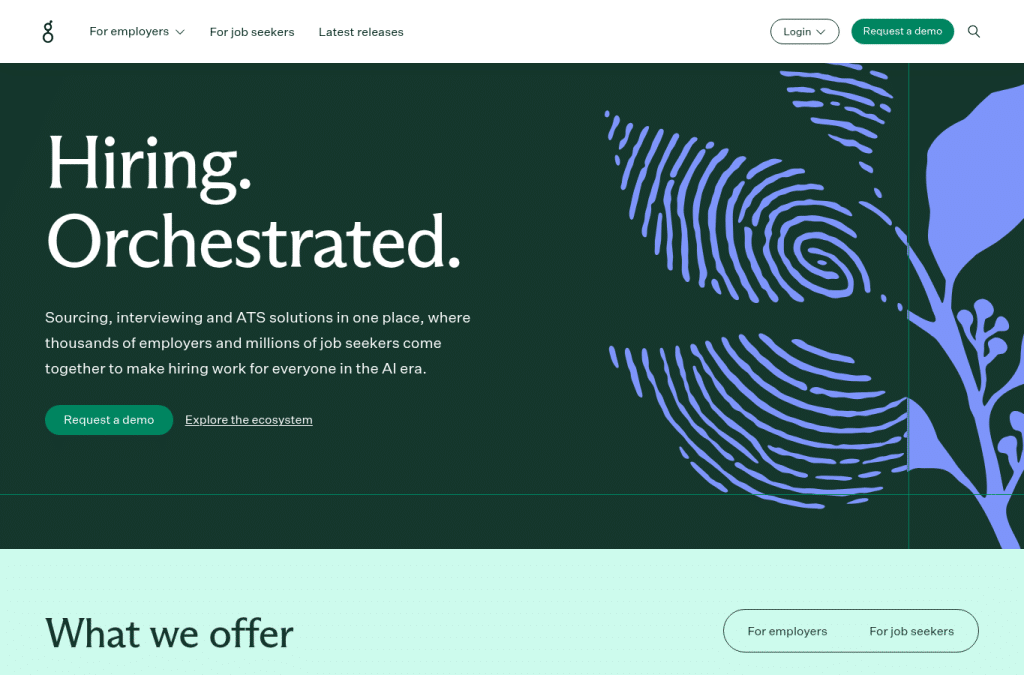 Screenshot preview of greenhouse.io
